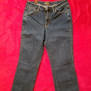 Women's Aura short rise medium-dark blue jeans 12p